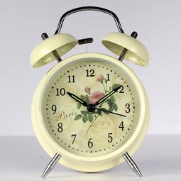 琪特浅黄色金属单面闹钟产品详情解析